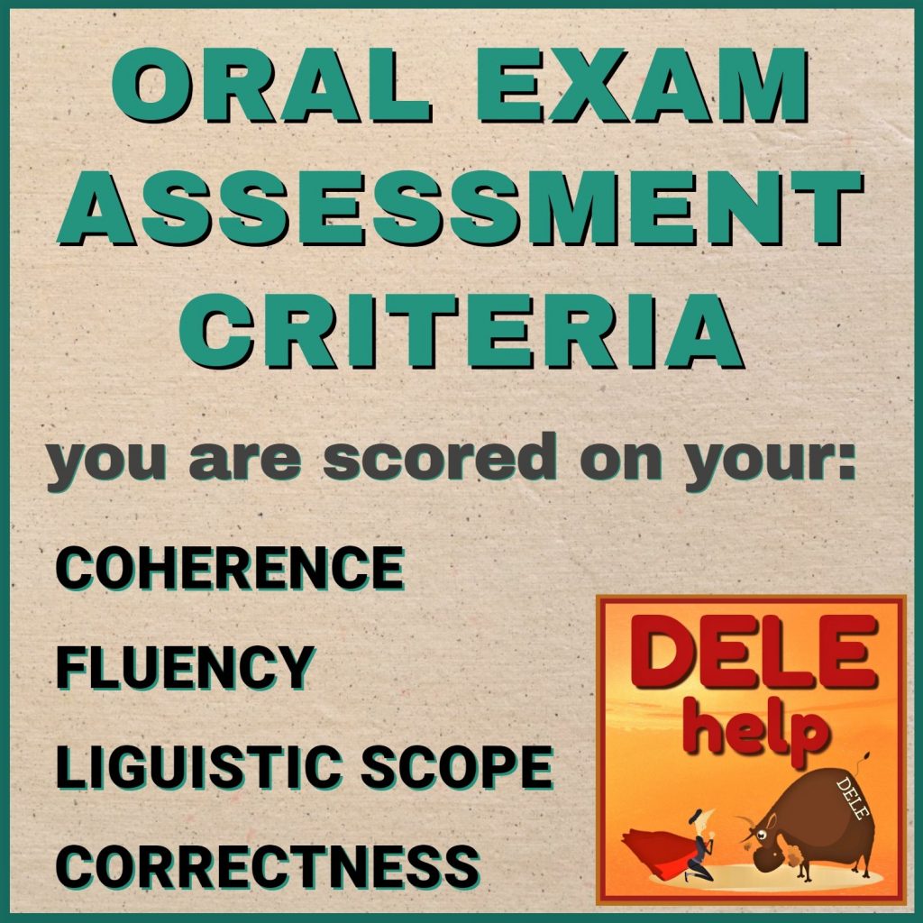 How the DELE exam oral is scored