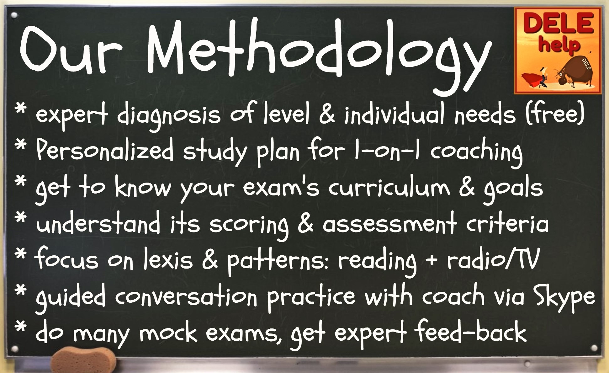 Focus your Dele / SIELE / OPI exam preparation